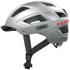 ABUS Casque De Vélo "Hyban 2.0 LED" Argent