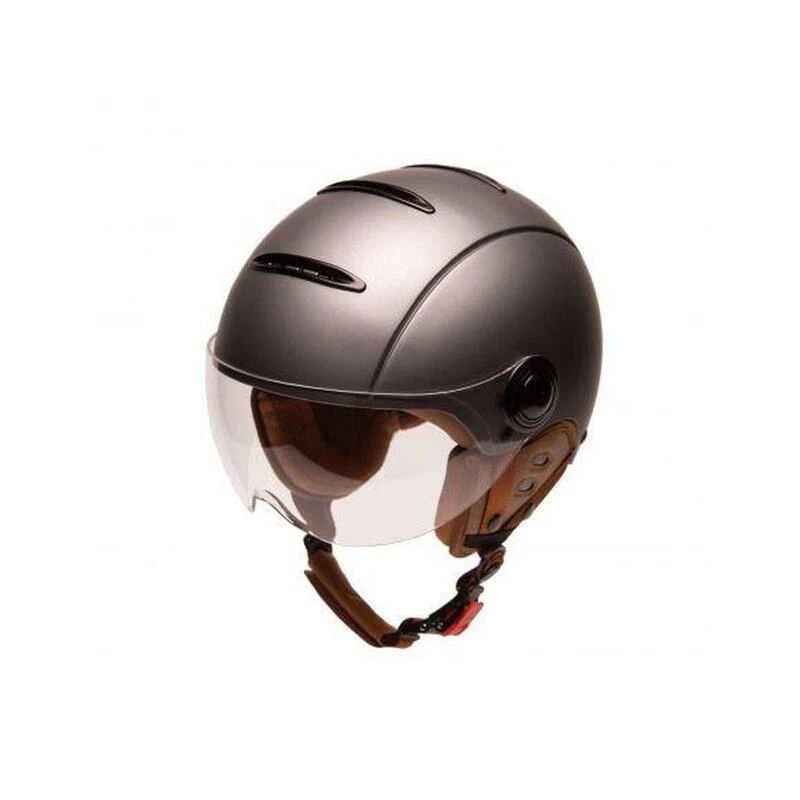 Casque Urbain Jet Tandem Titan Mat Avec Visière 1 Casque Urbain Jet Tandem Titan Mat Avec Visière