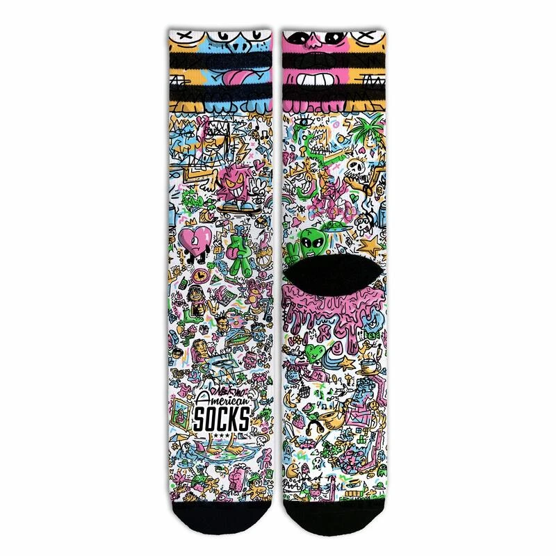 Chaussettes American Socks Doodle - Mid High 2 Chaussettes American Socks Doodle - Mid High – Image 2