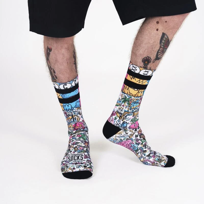 Chaussettes American Socks Doodle - Mid High 5 Chaussettes American Socks Doodle - Mid High – Image 5
