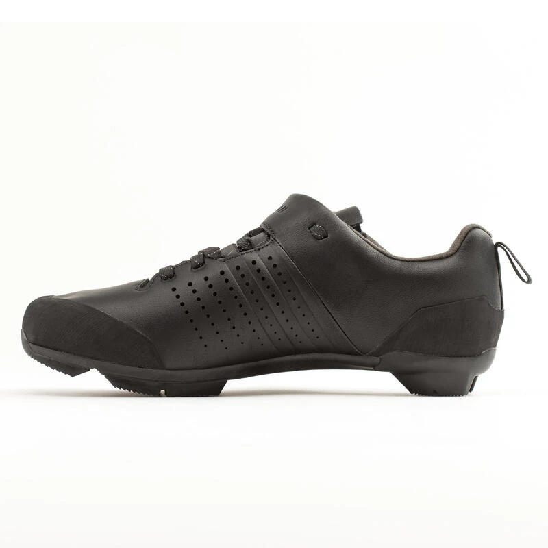 CHAUSSURES VELO GRAVEL ET ROUTE CUIR A LACETS SPD GRVL 520 NOIRE 4 CHAUSSURES VELO GRAVEL ET ROUTE CUIR A LACETS SPD GRVL 520 NOIRE – Image 4
