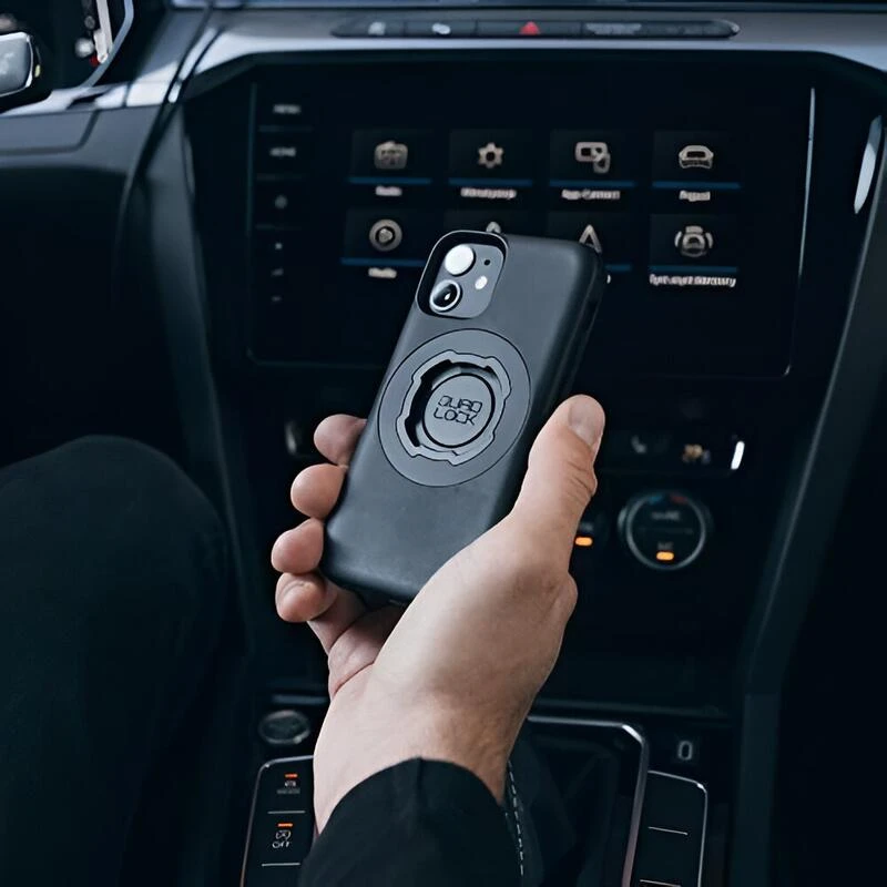 Coque Pour Téléphone Apple IPhone 12 Mini - Quad Lock MAG - Couleur Noir 4 Coque Pour Téléphone Apple IPhone 12 Mini - Quad Lock MAG - Couleur Noir – Image 4