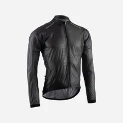 Coupe Pluie Vélo Route Manches Longues Homme - Racer Ultralight Noir