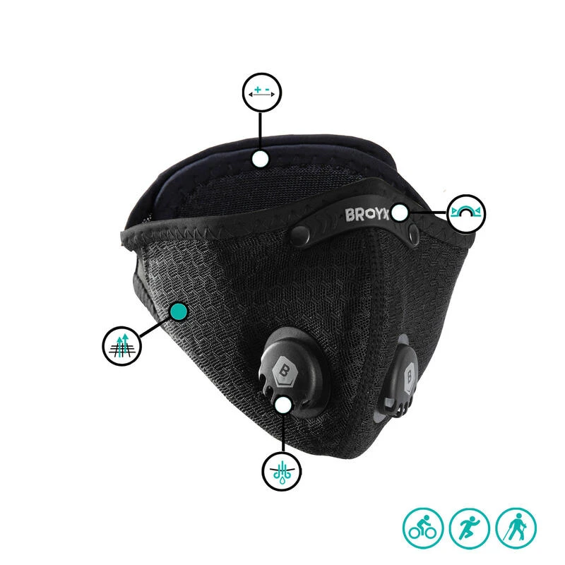 DEMI MASQUE FILTRANT SPORT 500 BROYX + 2 FILTRES INCLUS -FFP1- 2 DEMI MASQUE FILTRANT SPORT 500 BROYX + 2 FILTRES INCLUS -FFP1- – Image 2