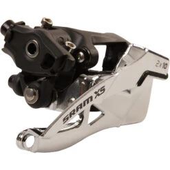 DERAILLEUR AVANT SRAM X5 2x10 31.8MM TIRAGE HAUT ET BAS / COLLIER BAS