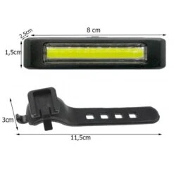 Feu Arrière De Vélo - 100 Lumens - LED USB Rechargeable 5 Feu Arrière De Vélo - 100 Lumens - LED USB Rechargeable -Accessoires De Vélo feu arriere de velo 100 lumens led usb rechargeable 2