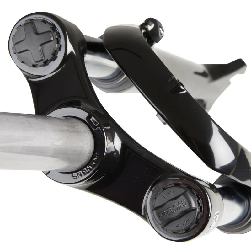 BTWIN Fourche à Suspension 24 Pouces 1"1/8 Ahead Disque Noir 2 BTWIN Fourche à Suspension 24 Pouces 1"1/8 Ahead Disque Noir – Image 2