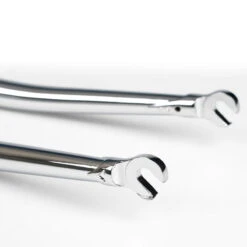 Fourche De Piste à Couronne Plate, Filetage 1 Pouce - Chrome -Accessoires De Vélo fourche de piste a couronne plate filetage 1 pouce chrome 2