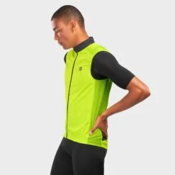 Gilet Vélo Coupe-vent Homme Cyclisme V1 Langkawi Jaune Brillant -Accessoires De Vélo gilet velo coupe vent homme cyclisme v1 langkawi jaune brillant 2