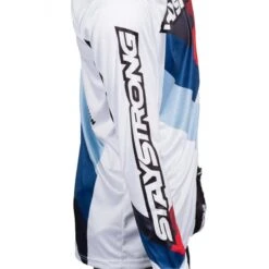 Stay Strong Maillot BMX Manches Longues Staystrong - Chevron Blanc -Accessoires De Vélo maillot bmx manches longues staystrong chevron blanc 2