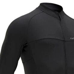 MAILLOT VELO ROUTE MANCHES LONGUES MI-SAISON HOMME - RC100 NOIR -Accessoires De Vélo maillot velo route manches longues mi saison homme rc100 noir 3