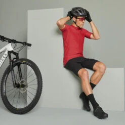 Rockrider Maillot VTT Manches Courtes Race 700 Rouge -Accessoires De Vélo maillot vtt manches courtes race 700 rouge 2