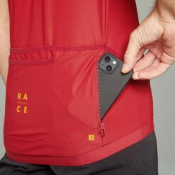 Rockrider Maillot VTT Manches Courtes Race 700 Rouge -Accessoires De Vélo maillot vtt manches courtes race 700 rouge 3