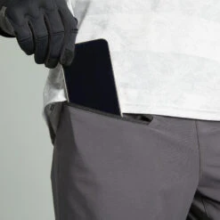 Rockrider PANTALON DE VÉLO VTT ALL MOUNTAIN GRIS -Accessoires De Vélo pantalon de velo vtt all mountain gris 7