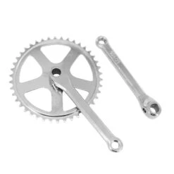 Pédalier City Acier Chrome à Clavette Plateau Chaine Selection P2R 46D.