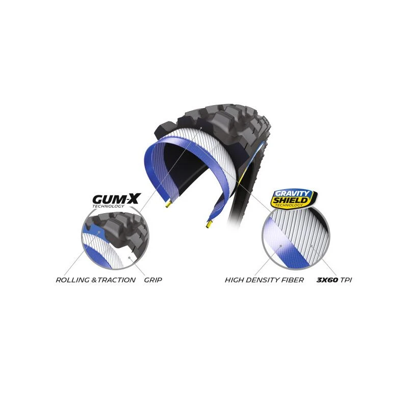 PNEU VTT 29X2.60 MICHELIN FORCE AM2 COMPETITION LINE NOIR TS (66-622) 2 PNEU VTT 29X2.60 MICHELIN FORCE AM2 COMPETITION LINE NOIR TS (66-622) – Image 2