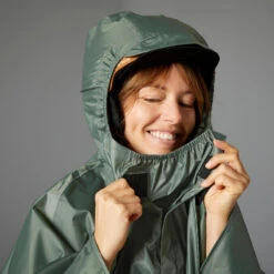 BTWIN PONCHO PLUIE VELO VILLE 100 VERT -Accessoires De Vélo poncho pluie velo ville 100 vert 5