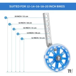 Roues D'entraînement Pour Vélo Pour Enfants De 12 à 20 Pouces - Noir -Accessoires De Vélo roues dentrainement pour velo pour enfants de 12 a 20 pouces noir 2