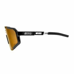 Scicon Aeroscope Lunettes De Sports (Noir Brillant/Bronze Miroir) -Accessoires De Vélo scicon aeroscope lunettes de sports noir brillantbronze miroir 3