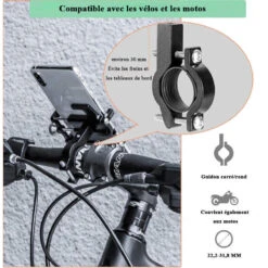 ROCKBROS Support Métallique De Smarphone 9 ROCKBROS Support Métallique De Smarphone -Accessoires De Vélo support metallique de smarphone 2