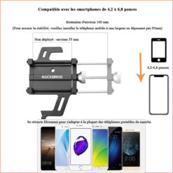 ROCKBROS Support Métallique De Smarphone 11 ROCKBROS Support Métallique De Smarphone -Accessoires De Vélo support metallique de smarphone 4