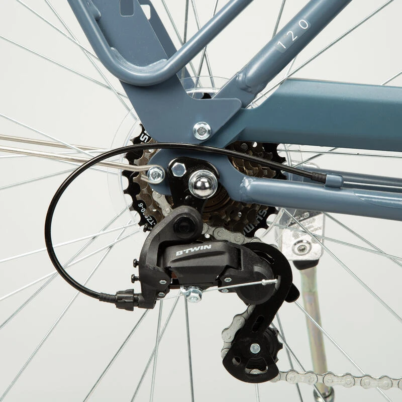 VELO DE VILLE ELOPS 120 à CADRE BAS BLEU 5 VELO DE VILLE ELOPS 120 à CADRE BAS BLEU – Image 5