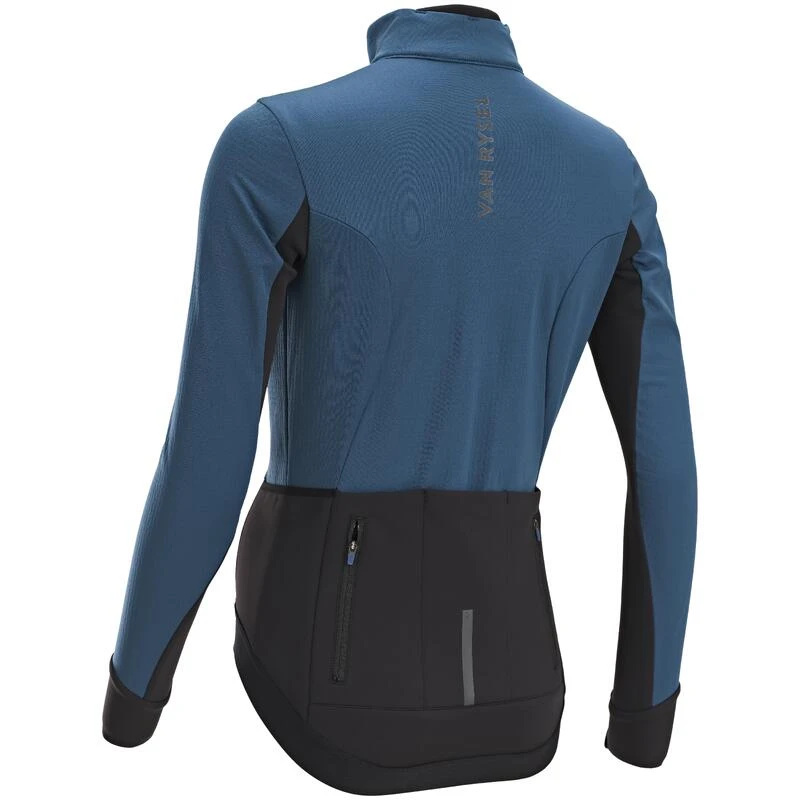 Veste Vélo Route Hiver Racer Femme Ardoise 3 Veste Vélo Route Hiver Racer Femme Ardoise – Image 3
