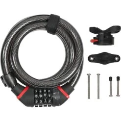 ZEFAL Zéfal K-Traz, Câble Antivol Vélo Avec Code - Cadenas Vélo Avec Support