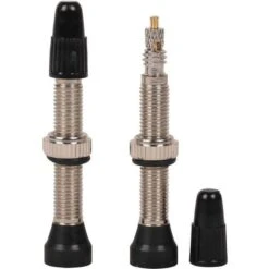 Zefal Tubeless Valves - Argent, 45 Mm, Lot De 2 -Accessoires De Vélo zefal tubeless valves argent 45 mm lot de 2 2